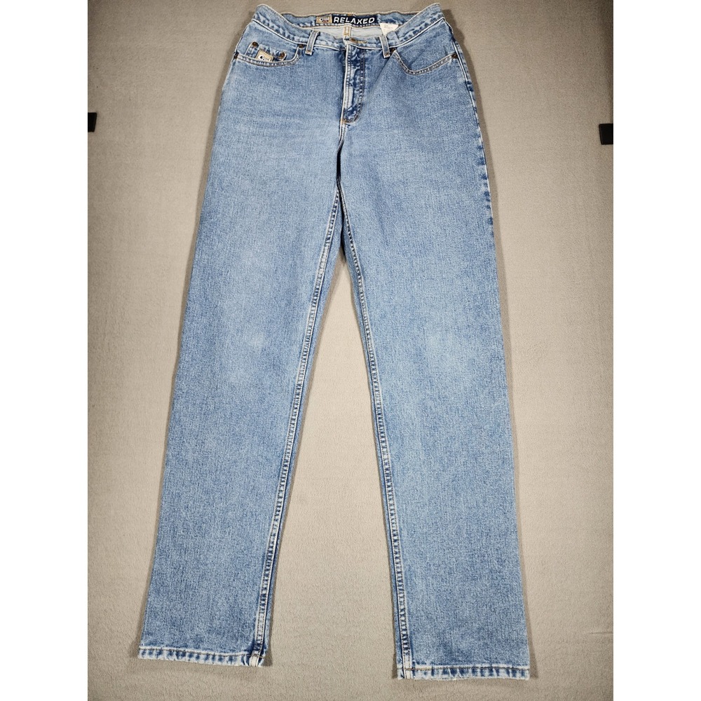 Cruel Girl Vintage Relaxed Straight Leg Jeans Size 11 Long Western Y2K High Rise